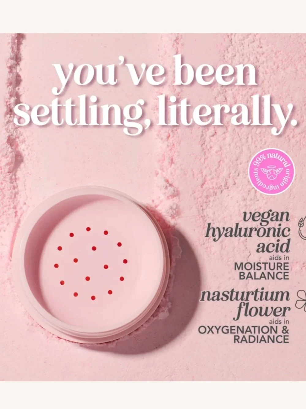 Polite Society More Than a Pretty Loose Setting Powder in Petal BNIB